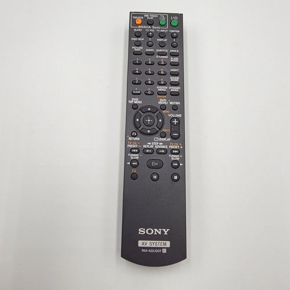 Sony RM-ADU007 AV System Remote Control Bravia Sync Home Theater Replacement